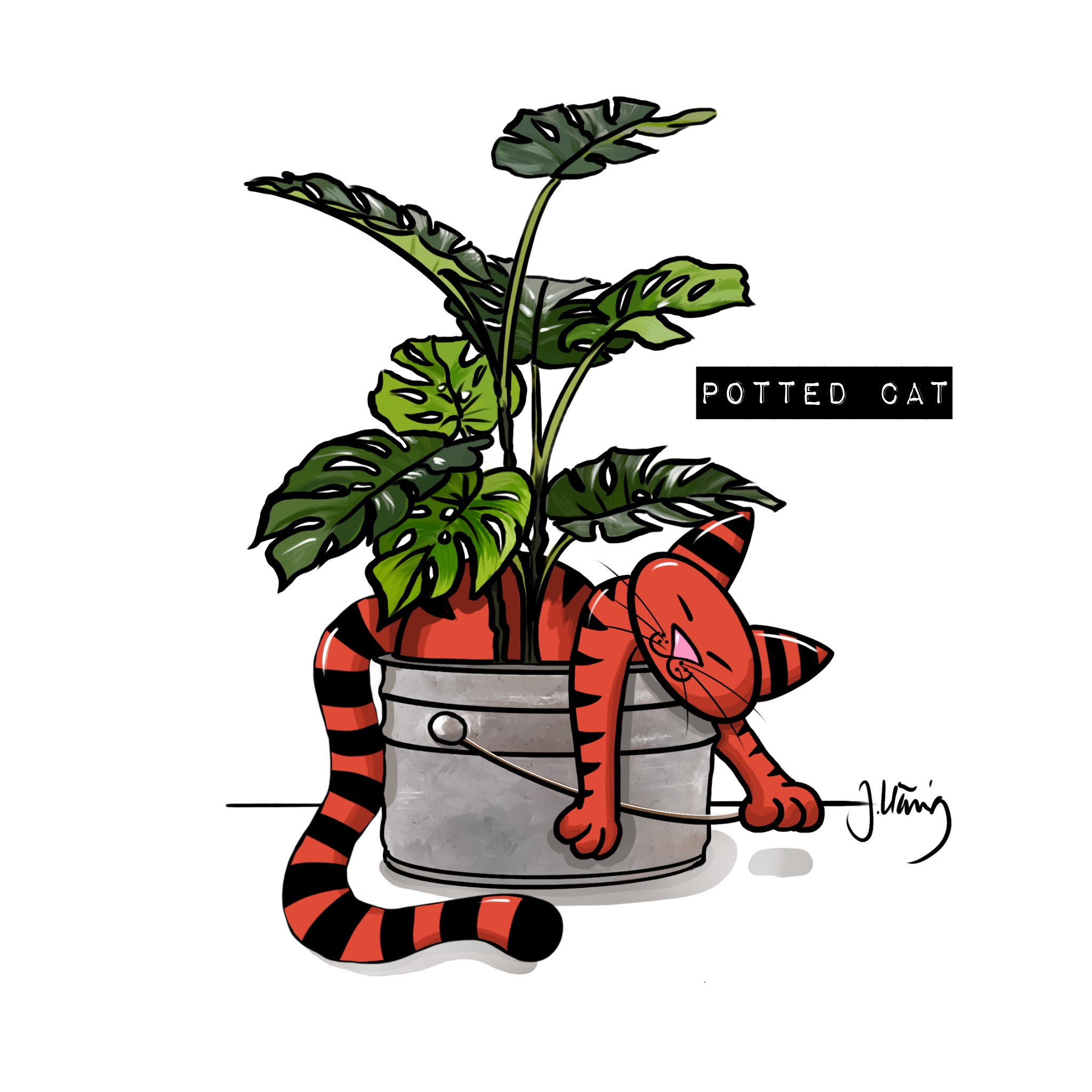 Potted Cat
